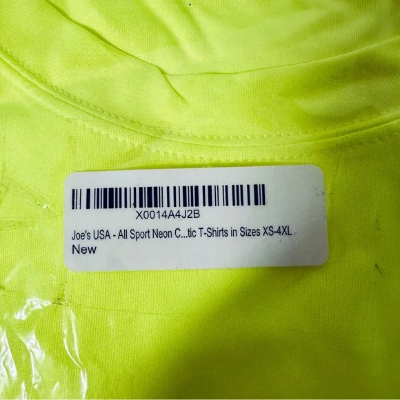 Driequip Dri-Fit All Sport Neon Yellow Short Sleeve T Shirt~ Size 2 XLarge New - Picture 2 of 7